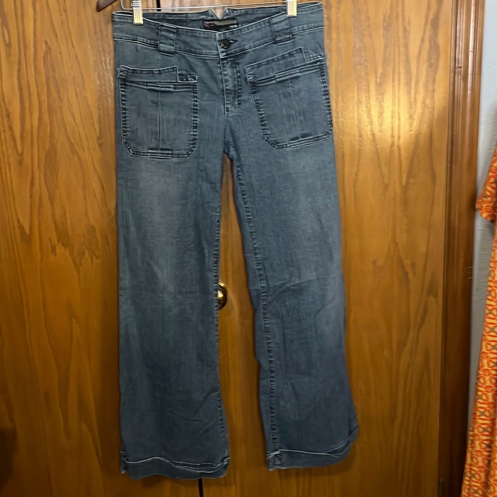 Joe’s Jeans “Bliss” Patch Pocket Wide Leg Jeans